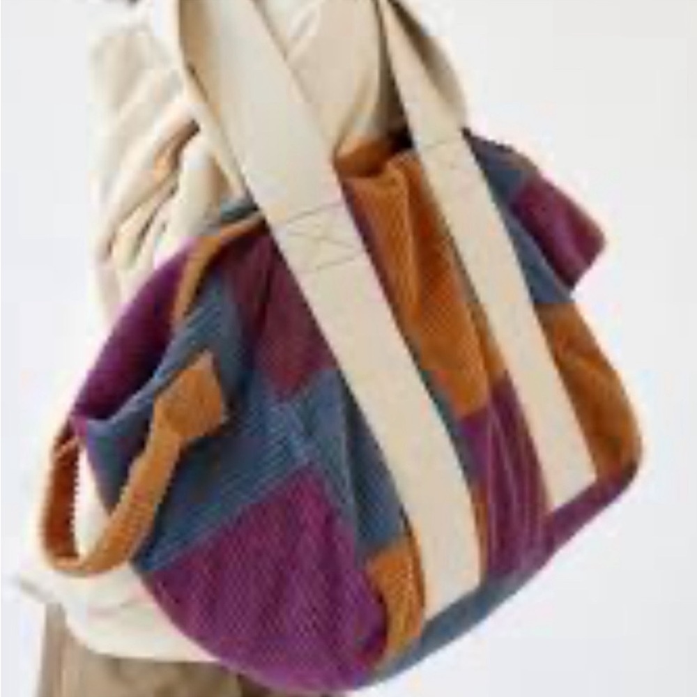 BDG Women's Patchwork Corduroy Tote Bag - Picture 2 of 2
